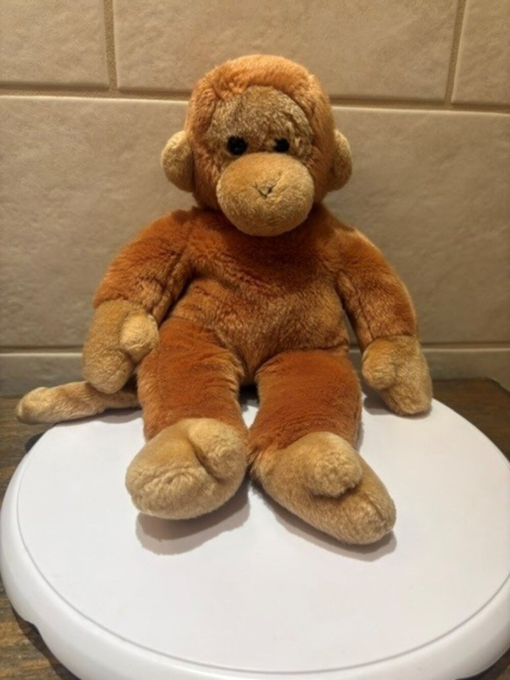 Vintage TY Beanie Buddy Bongo The Monkey 1998 13" No paper Tag RETIRED